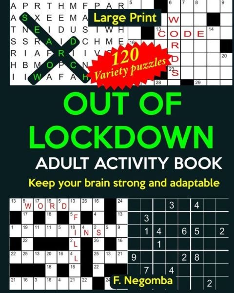 Cover for F Negomba · Out of Lockdown Adult Activity Book (Paperback Bog) (2020)