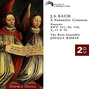 Cover for Rifkin Joshua / Bach Ensemble · Bach: Cantatas N. 147 - 80 - 8 (CD) (2002)