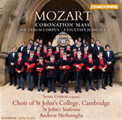 Coronation Mass & Ave Verum Corpus & - Mozart / Gritton / Bourne / Furness / Humphreys - Musik - CHANDOS - 0095115078624 - 27 mars 2012