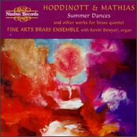 Cover for Hoddinott / Mathias / Bowyer / Fine Arts Brass Ens · Summer Dances (CD) (1997)