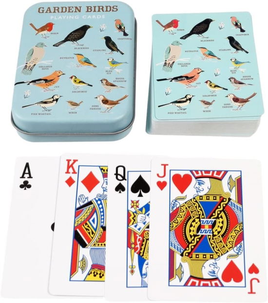 Cover for Playing cards in a tin - Garden Birds (Paperback Book) (2023)