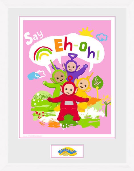 Teletubbies: Eh Oh (White) (Stampa In Cornice 30x40cm) - Teletubbies - Merchandise - Gb Eye - 5028486384624 - 