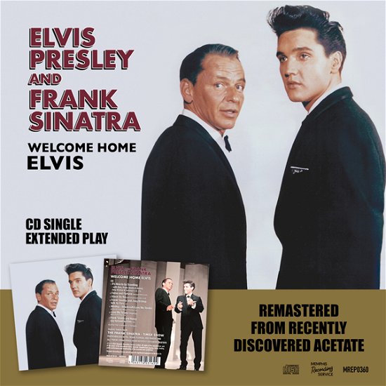 Cover for Elvis Presley &amp; Frank Sinatra · Welcome Home Elvis (CD) [EP edition] (2024)