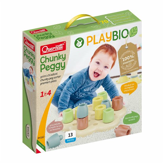 Quercetti PlayBio Maxi Insteek Pinnen 13dlg - Quercetti - Merchandise - Quercetti - 8007905841624 - 