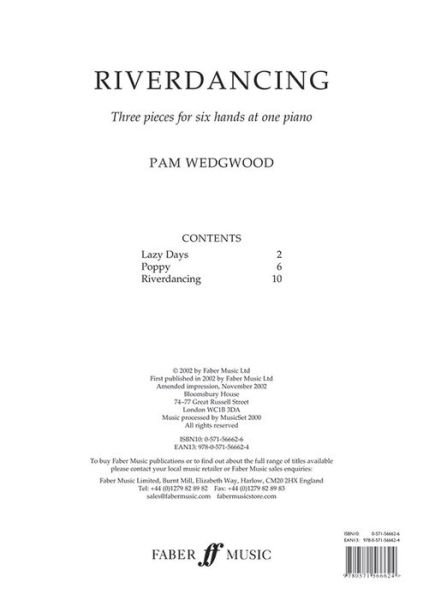 Cover for Pam Wedgwood · Riverdancing Piano Six Hands (Paperback Book) (2003)