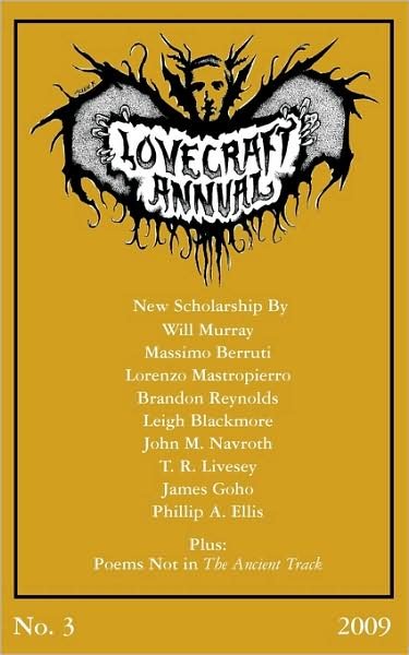 Cover for S T Joshi · Lovecraft Annual No. 3 (Paperback Book) (2009)