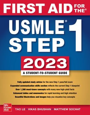 Cover for Tao Le · First Aid for the USMLE Step 1 2023 (Paperback Bog) (2023)