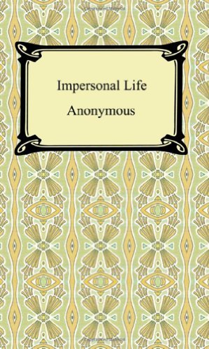 Cover for Anonymous · Impersonal Life (Paperback Book) (2007)