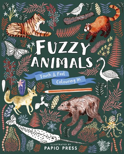 Cover for Natural History Museum · Fuzzy Animals: Touch and Feel Colouring In (Paperback Book) (2018)