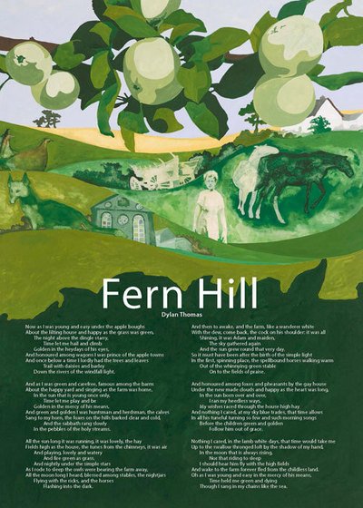 Fern Hill Poster - Dylan Thomas - Mercancía - Graffeg Limited - 9781909823624 - 30 de abril de 2015