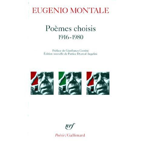 Cover for Eugenio Montale · Poemes Choisis (Poesie / Gallimard) (French Edition) (Paperback Book) [French edition] (1991)