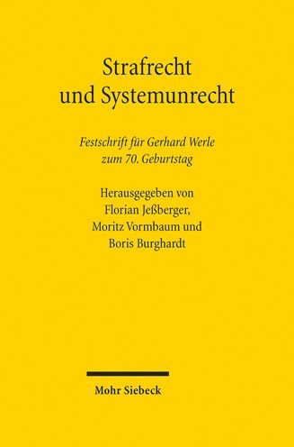 Cover for Florian Jeßberger · Strafrecht und Systemunrecht (Hardcover bog) (2022)