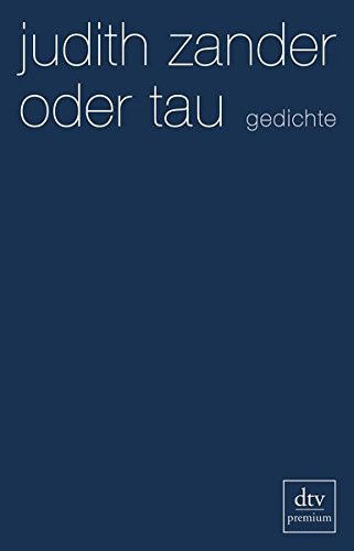 Cover for Judith Zander · Dtv Tb.24862 Zander.oder Tau (Book)