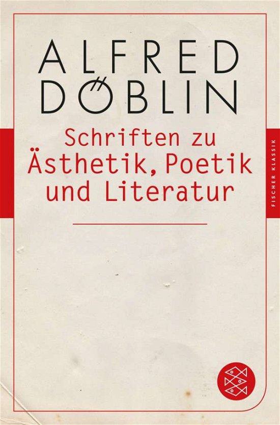 Fischer Tb.90462 DÃ¶blin.schriften Zu Ã„s - Alfred Döblin - Books -  - 9783596904624 - 