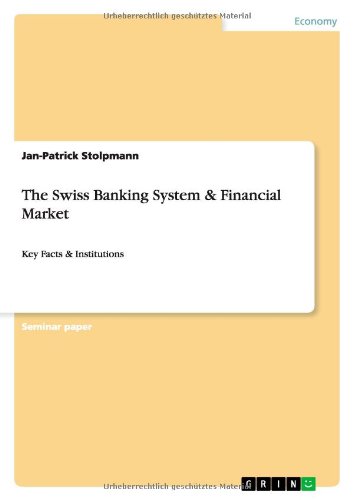 Cover for Stolpmann · The Swiss Banking System &amp; Fi (Book) (2011)