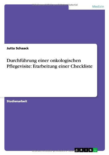 Cover for Schaack · Onkologische Pflegevisite (Bok) [German edition] (2011)