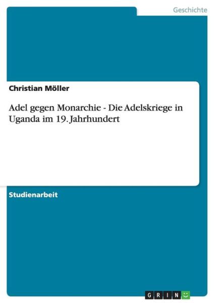 Cover for Möller · Adel gegen Monarchie - Die Adels (Book) [German edition] (2014)