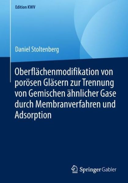 Cover for Daniel Stoltenberg · Oberflaechenmodifikation von poroesen Glaesern zur Trennung von Gemischen aehnli (Book) [1. Aufl. 2013, Nachdruck 2019 edition] (2019)