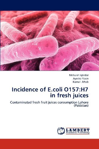 Cover for Komal Aftab · Incidence of E.coli O157:h7 in Fresh Juices: Contaminated Fresh Fruit Juices Consumption Lahore (Pakistan) (Paperback Book) (2012)