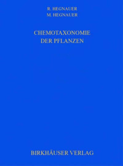 Cover for R. Hegnauer · Chemotaxonomie der Pflanzen (Hardcover Book) (2002)