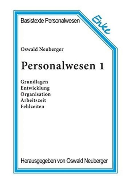 Cover for Oswald Neuberger · Personalwesen 1 (Paperback Book) (1997)