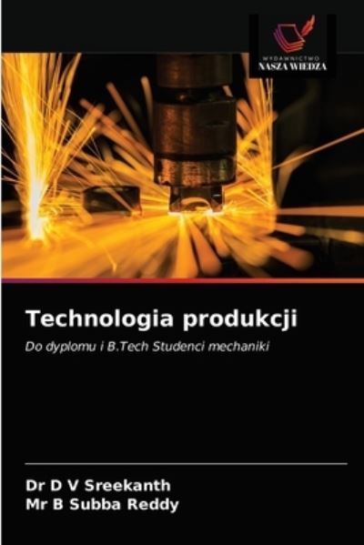 Cover for Dr D V Sreekanth · Technologia produkcji (Pocketbok) (2021)