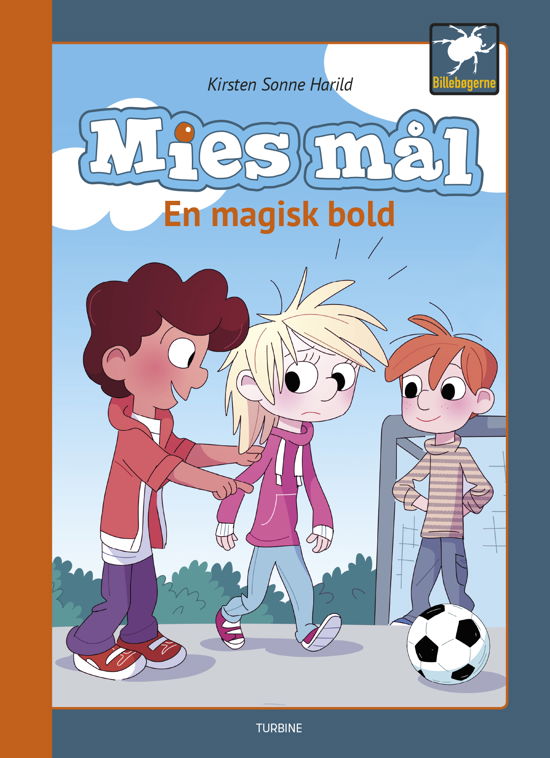 Cover for Kirsten Sonne Harild · Billebøgerne: Mies mål - En magisk bold (Hardcover Book) [1er édition] (2019)