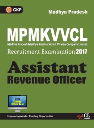 Cover for Gkp · MP. Assistant Revenue Officer Recruitment Examination 2017 (Paperback Bog) (2017)