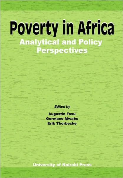 Cover for Augustin Fosu · Poverty in Africa: Analytical and Policy Perspectives (Paperback Book) (2009)