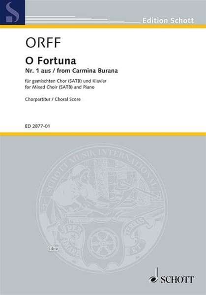 Cover for Carl Orff · O Fortuna (Sheet music) (2017)