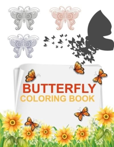 Cover for Joy Press · Butterfly Coloring Book: Butterfly Adult Coloring Book (Paperback Book) (2021)