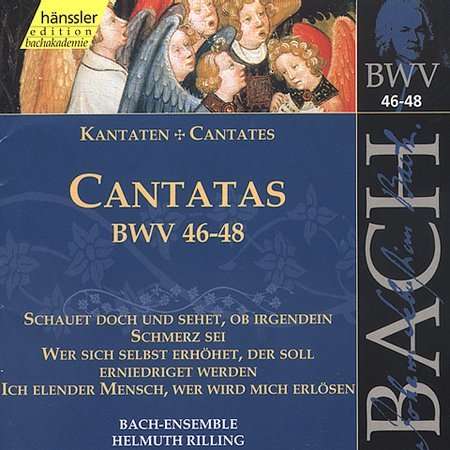 Sacred Cantatas Bwv 46-48 - Bach / Gachinger Kantorei / Rilling - Music - HAE - 0040888201625 - October 19, 1999