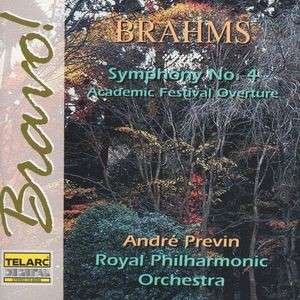 Previn Andre - Symphoniy No 4 - Academic Festival Overture - Brahms Johannes - Musik - TELARC - 0089408200625 - 13. maj 1999