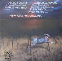 Cover for Philip Meyers, New York Philharmonic, Zubin Mehta · Crumb: Haunted Landscape / William Schuman: Three Colloquies (CD) (1995)