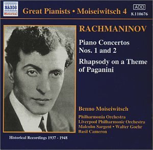 Cover for S. Rachmaninov · Piano Concertos 1&amp;2 (CD) (2001)