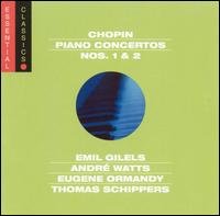 Cover for Chopin · Piano Ctos 1 &amp; 2: Essential Classics (CD) (1990)