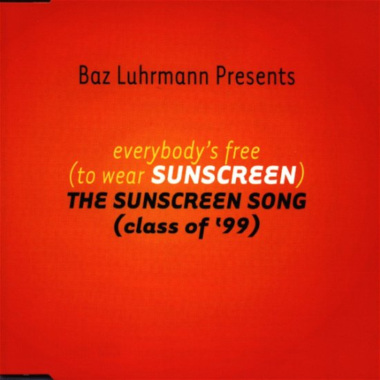 Cover for Baz Luhrmann · Everybody's Free (CD) (1999)