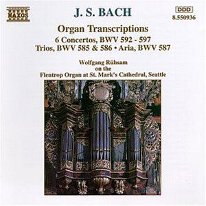 Organ Transcriptions - Bach / Rubsam - Música - NCL - 0730099593625 - 28 de junio de 1994