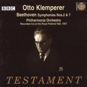 Cover for Klemperer / Philharmonia Orchestra · Symfoni Nr. 2 &amp; 7 Testament Klassisk (CD) (2007)