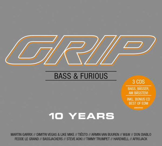 Grip Bass & Furious 10 Years - V/A - Musik - SPMAR - 0889854955625 - 24 november 2017