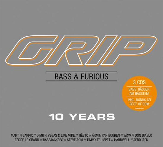 Grip Bass & Furious 10 Years - V/A - Música - SPMAR - 0889854955625 - 24 de noviembre de 2017