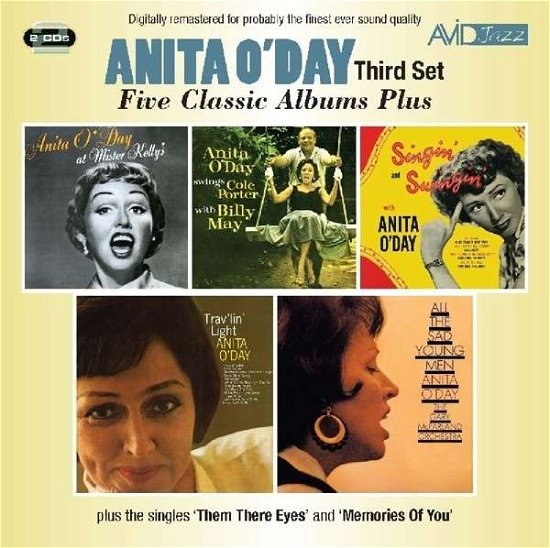 Cover for Anita Oday · Five Classic Albums Plus (Anita Oday Swings Cole Porter With Billy May / At Mister Kellys / Singin And Swingin / TravLin Light / All The Sad Young Men) (CD) (2014)