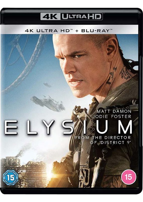 Cover for Elysium (4k Blu-ray) · Elysium (4K Ultra HD) (2021)