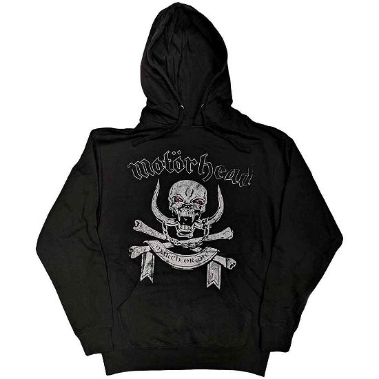 Motorhead Unisex Pullover Hoodie: March or Die - Motörhead - Merchandise - Global - Apparel - 5055295347625 - 
