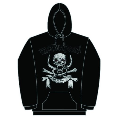 Motorhead Unisex Pullover Hoodie: March or Die - Motörhead - Merchandise - Global - Apparel - 5055295347625 - 