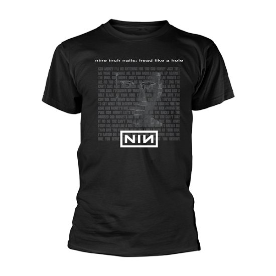 Nine Inch Nails Unisex T-Shirt: Head Like A Hole - Nine Inch Nails - Produtos - PHD - 5056012042625 - 24 de fevereiro de 2020