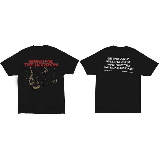 Cover for Bring Me The Horizon · Bring Me The Horizon Unisex T-Shirt: Wipe The System (Back Print) (T-shirt) [size S] [Black - Unisex edition]