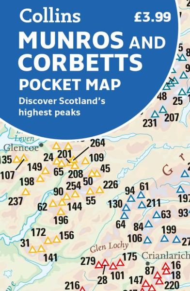 Cover for Collins Maps · Munros and Corbetts Pocket Map: Discover Scotland’s Highest Peaks (Map) (2022)