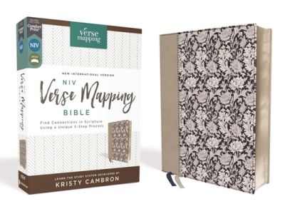 Cover for Kristy Cambron · NIV, Verse Mapping Bible, Leathersoft, Navy Floral, Comfort Print (Book) (2021)