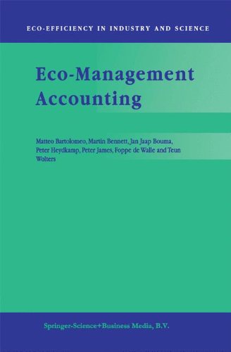 Eco-Management Accounting: Based upon the ECOMAC research projects sponsored by the EU's Environment and Climate Programme (DG XII, Human Dimension of Environmental Change) - Eco-Efficiency in Industry and Science - Matteo Bartolomeo - Books - Springer - 9780792355625 - July 31, 1999